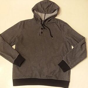 RVCA medium black white sweatshirt hoodie
